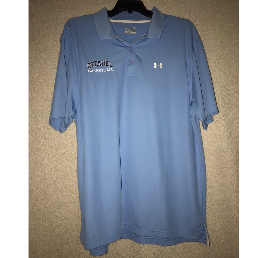 Blue citadel basketball polo (great condition)